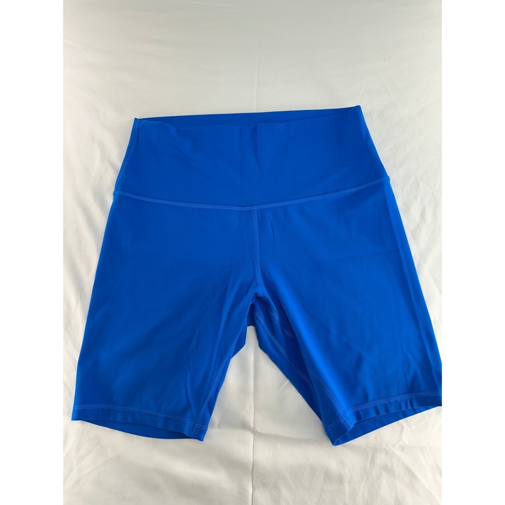 Lululemon Align High-Rise Biker Shorts 8 Blue Nulu Yoga LW7BTKS Size 10